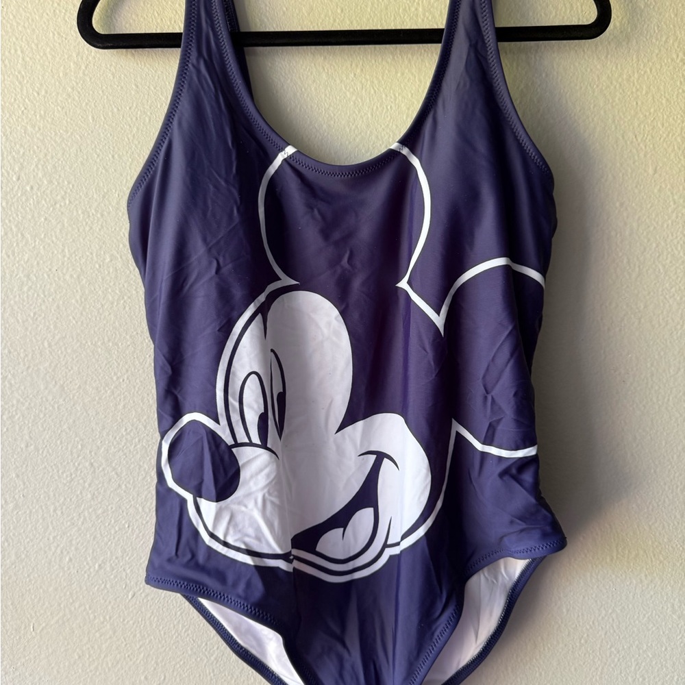 Old Navy Navy Blue Mickey Mouse One Piece Swimsuit